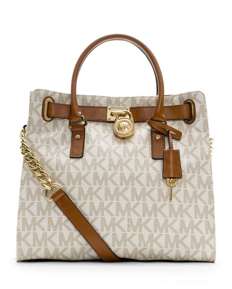 michael kors brown hamilton satchel|michael kors hamilton large tote.